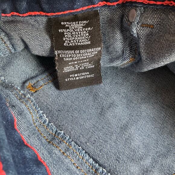 Boom Boo Jeans Women’s Denim Short Shorts size 7 (S),Jean Blue,Embroidered Roses - Picture 8 of 10